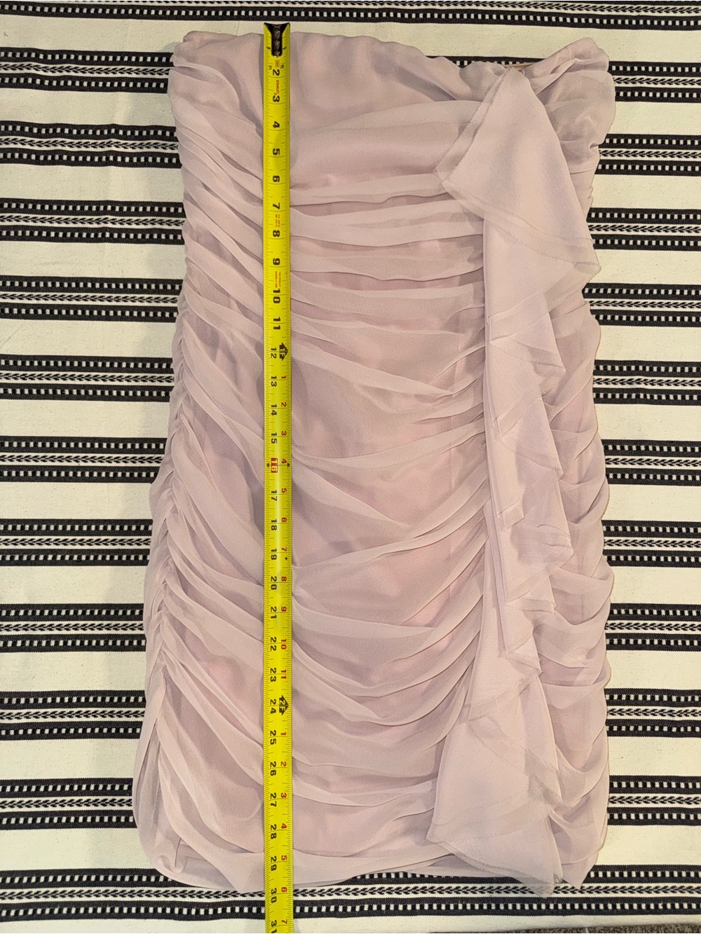 Express Strapless Ruched Cocktail Dress in Light Pink, Size 10, NWT - Picture 9 of 15